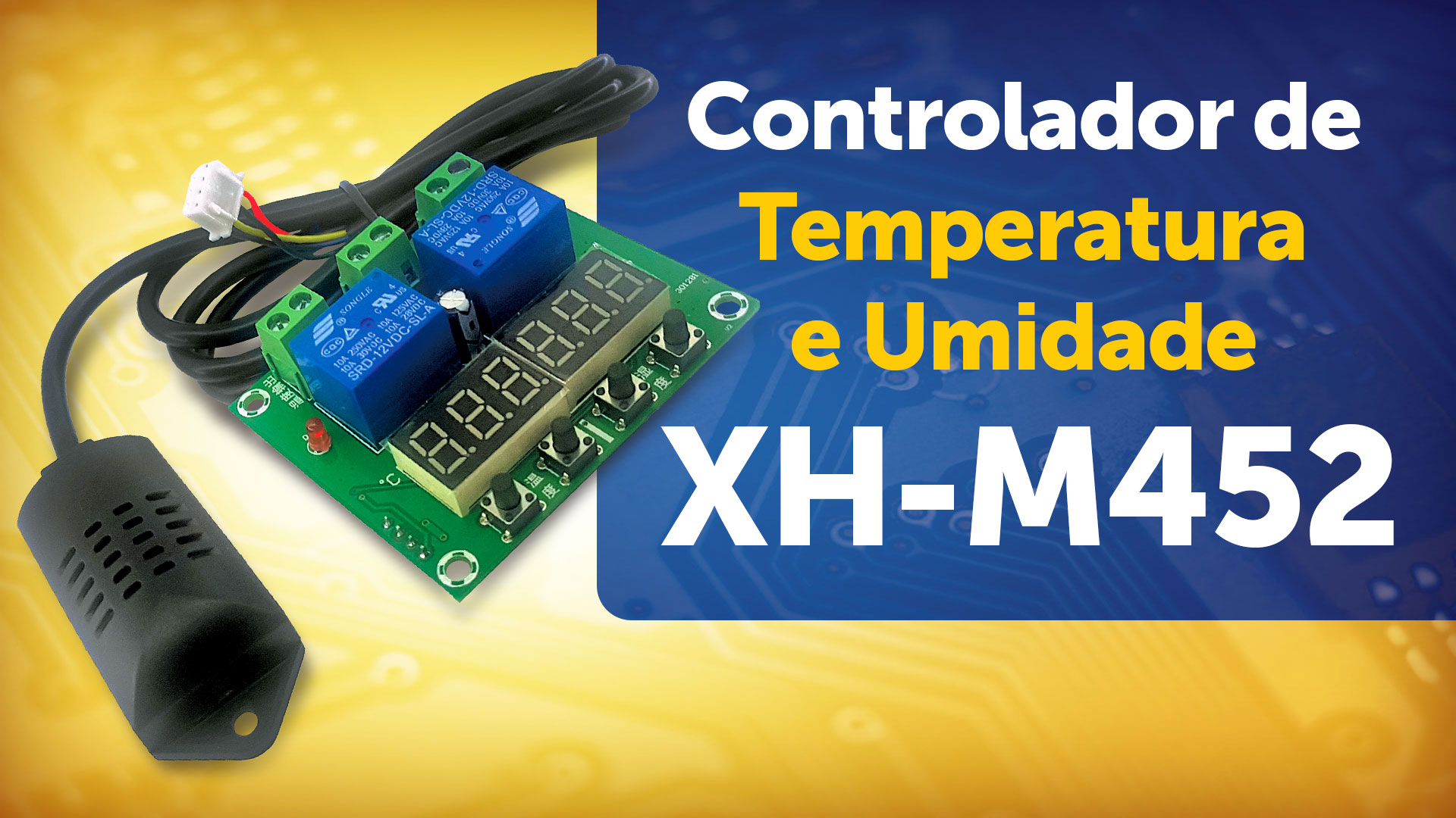 Controlador de temperatura e umidade XH-M452